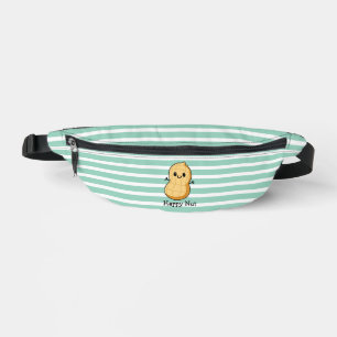 Glücklicher Kawaii-Erdnuss-Cartoon – Süße lächelnd Bauchtasche