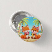 GLÜCKLICHER KAWAII HAWAI-BUTTON BUTTON (Vorne & Hinten)