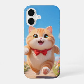 Glücklicher Kawaii-Katzen-Handyhülle iPhone 16 Hülle