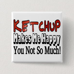 Glücklicher Ketchup Button