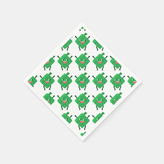 glücklicher Ketupat Serviette (Ecke)