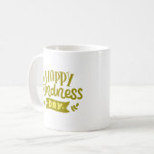 GLÜCKLICHER KINDNESTAG KAFFEETASSE (Vorderseite Links)