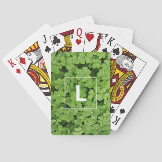 Glücklicher Kleber erste Spielkarten. Spielkarten (Rückseite)