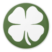 Glücklicher Klee Keramikknauf (Vorderseite)