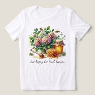 Glücklicher Kleeblatt-Honey-T-Shirt Tri-Blend Shirt