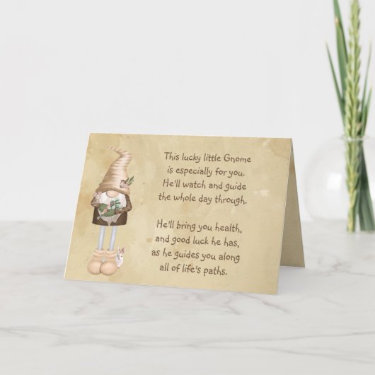 Glücklicher Klein gewinnt gute Gesundheit Spaß Karte (Vorderseite)