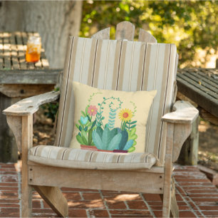 Glücklicher Kleiner Garten Kissen