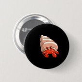 Glücklicher kleiner Krebs Button (Vorne & Hinten)