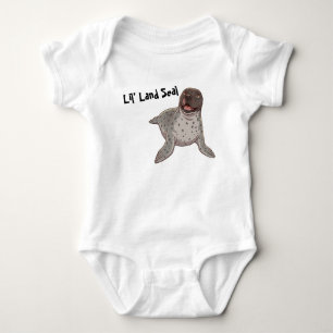 Glücklicher Kleiner Landrobbe Baby Strampler