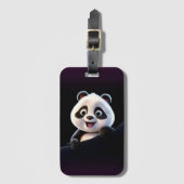Glücklicher kleiner Panda Gepäckanhänger (Vorderseite Vertikal)