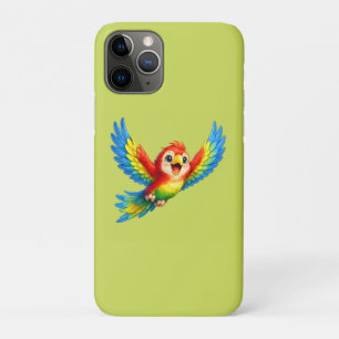 Glücklicher kleiner Papagei Cartoon-Kunst für Kind Case-Mate iPhone Hülle