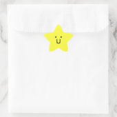 glücklicher kleiner Star Stern-Aufkleber (Tasche)