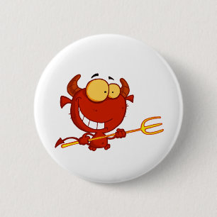 Glücklicher-kleiner-Teufel-mit-Heugabel Button
