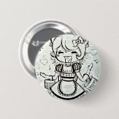 Glücklicher Knopf Button (Vorne & Hinten)