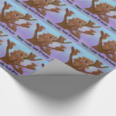 Glücklicher knuddeliger Koala-Geburtstag Geschenkpapier (Ecke)