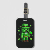 Glücklicher Kobold Lustiges St. Patrick's Day Vide Gepäckanhänger (Vorderseite Vertikal)