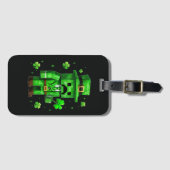 Glücklicher Kobold Lustiges St. Patrick's Day Vide Gepäckanhänger (Vorderseite (Horizontal))