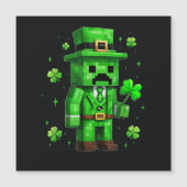 Glücklicher Kobold Lustiges St. Patrick's Day Vide Magnetkarte (Vorderseite)