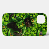 Glücklicher Kobold schwarze Katze St. Patrick's Da Case-Mate iPhone Hülle (Rückseite (Horizontal))