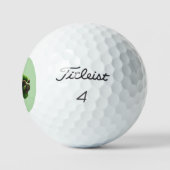 Glücklicher Kobold schwarze Katze St. Patrick's Da Golfball (Logo)