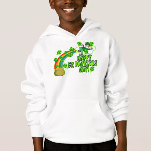 Glücklicher Kobold St. Patricks Tages Hoodie