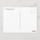 Glücklicher König der Diamanten Postkarte (Rückseite)