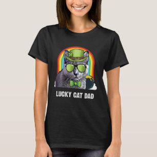 Glücklicher Korat-Katzendaddy St. Patricks Day T-Shirt