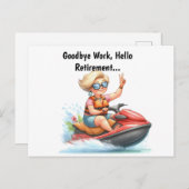 Glücklicher Kostenvoranschlag für ihre Rente Postkarte (Vorne/Hinten)