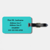 Glücklicher Krabbengewohnheits-Gepäckanhänger Gepäckanhänger (Rückseite horizontal)