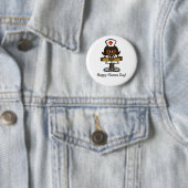 Glücklicher Krankenschwester-Tagesknopf - Button (Beispiel)
