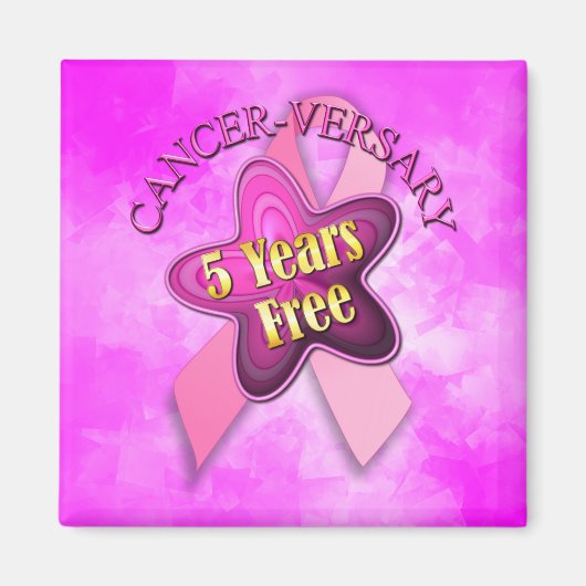 Glücklicher Krebs-Jubiläum Magnet (Vorne)