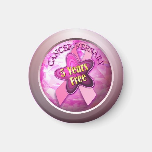 Glücklicher Krebs-Jubiläum Magnet (Vorne)