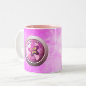 Glücklicher Krebs-Jubiläum Zweifarbige Tasse (Vorderseite Links)