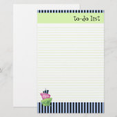 Glücklicher Kuchen mit einer maßgeschneiderten Lis Briefpapier (Vorne/Hinten)