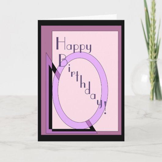 Glücklicher Kunst-Deko-Geburtstag Karte (Vorderseite)