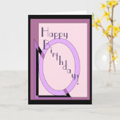 Glücklicher Kunst-Deko-Geburtstag Karte (Gelbe Blume)