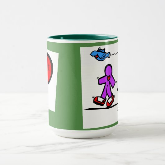 Glücklicher Kunst-Weg Tasse (Zentrum)