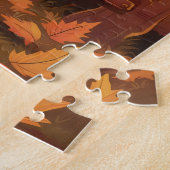 Glücklicher Kürbis. Puzzle (Seite)