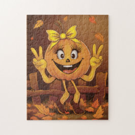Glücklicher Kürbis. Puzzle