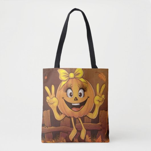 Glücklicher Kürbis. Tasche (Vorderseite)