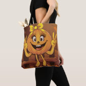 Glücklicher Kürbis. Tasche (Von Nahem)