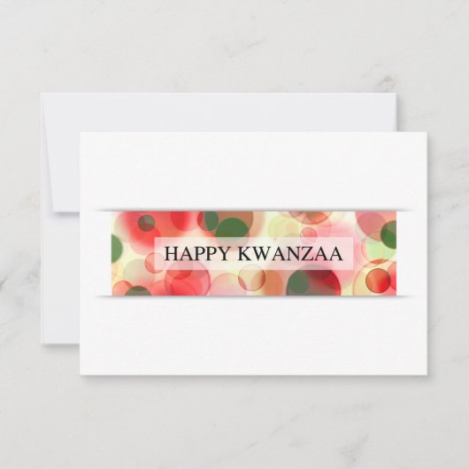 glücklicher Kwanzaa (Buke) Einladung (Vorderseite)