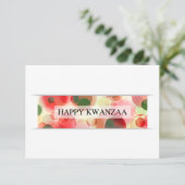 glücklicher Kwanzaa (Buke) Einladung (Stehend Vorderseite)
