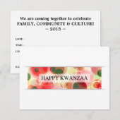 glücklicher Kwanzaa (Buke) Einladung (Vorne/Hinten)