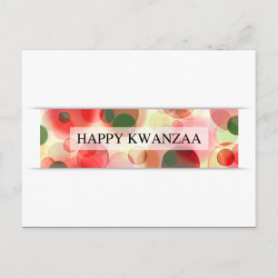 glücklicher Kwanzaa (Buke) Postkarte