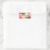 glücklicher Kwanzaa (Buke) Runder Aufkleber (Tasche)