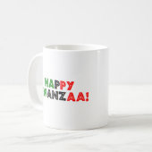 glücklicher Kwanzaa Kaffeetasse (Vorderseite Links)