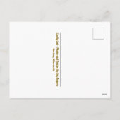 Glücklicher Labrador Feiertagspostkarte (Rückseite)