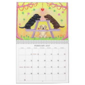 Glücklicher Labradors Kalender C 2018 (Feb 2027)