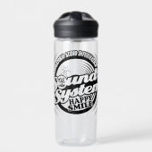 Glücklicher Lächeln Aufkleber Trinkflasche (Vorderseite)